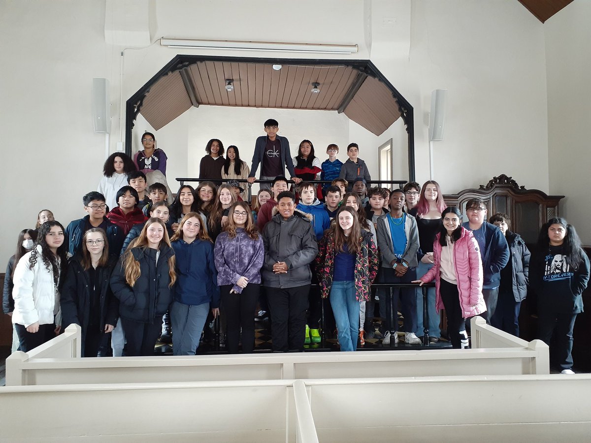 Thanks to the grade 8 students of St. Anne's French Immersion for visiting us today. A very enthusiastic group with a lot of great questions! They loved the scavenger hunt too!