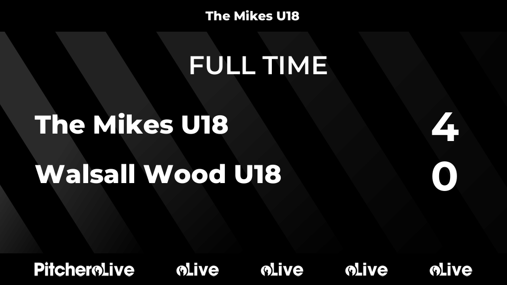 themikesfc's tweet photo. FULL TIME: The Mikes U18 4 - 0 Walsall Wood U18
#THEWAL #Pitchero
https://t.co/LrWvSA1Gbl https://t.co/zZZXJ5JO7r