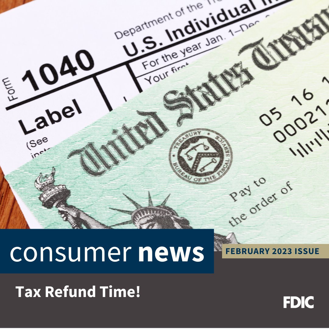 IRSnews on Twitter "Great tip from FDICgov! We ️ http//irs.gov