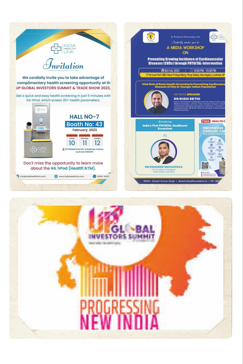 SWADEEP's tweet image. UP GIS 2023-- WELL BEGUN IS HALF DONE :
While We kick-off our #UP #GIS #2023 association by announcing our presence via this #hearthealth #Education #PressMeet (in form of a Media Workshop) and introducing our #IHL hPOD (#HealthATM) in this Press Meet on 8th @UPGovt @BJP4UP