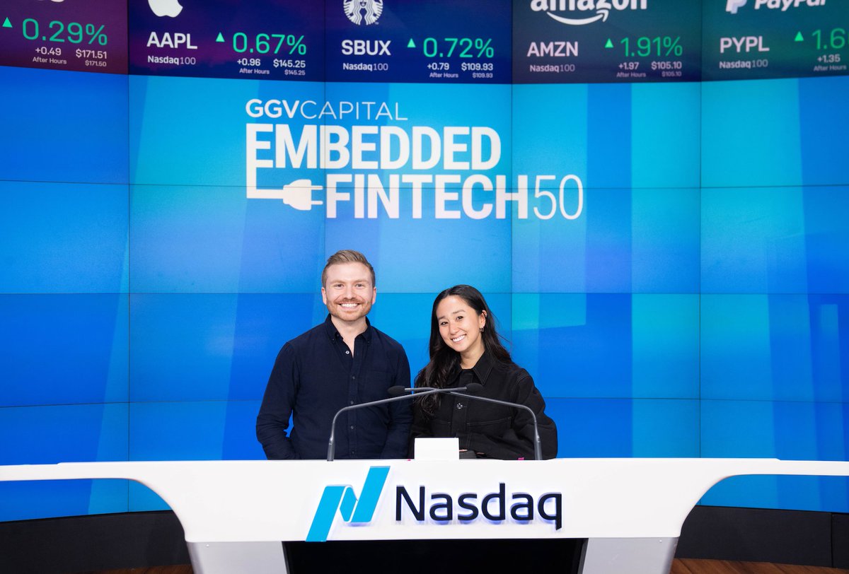 merge_api's tweet image. We’re honored to have been named to the Embedded Fintech 50, a list launched by @GGVCapital in partnership with @Crunchbase, to recognize the most promising fintech companies in the eyes of startup investors. 💸
embeddedfintech50.com
Photography courtesy of Nasdaq, Inc.