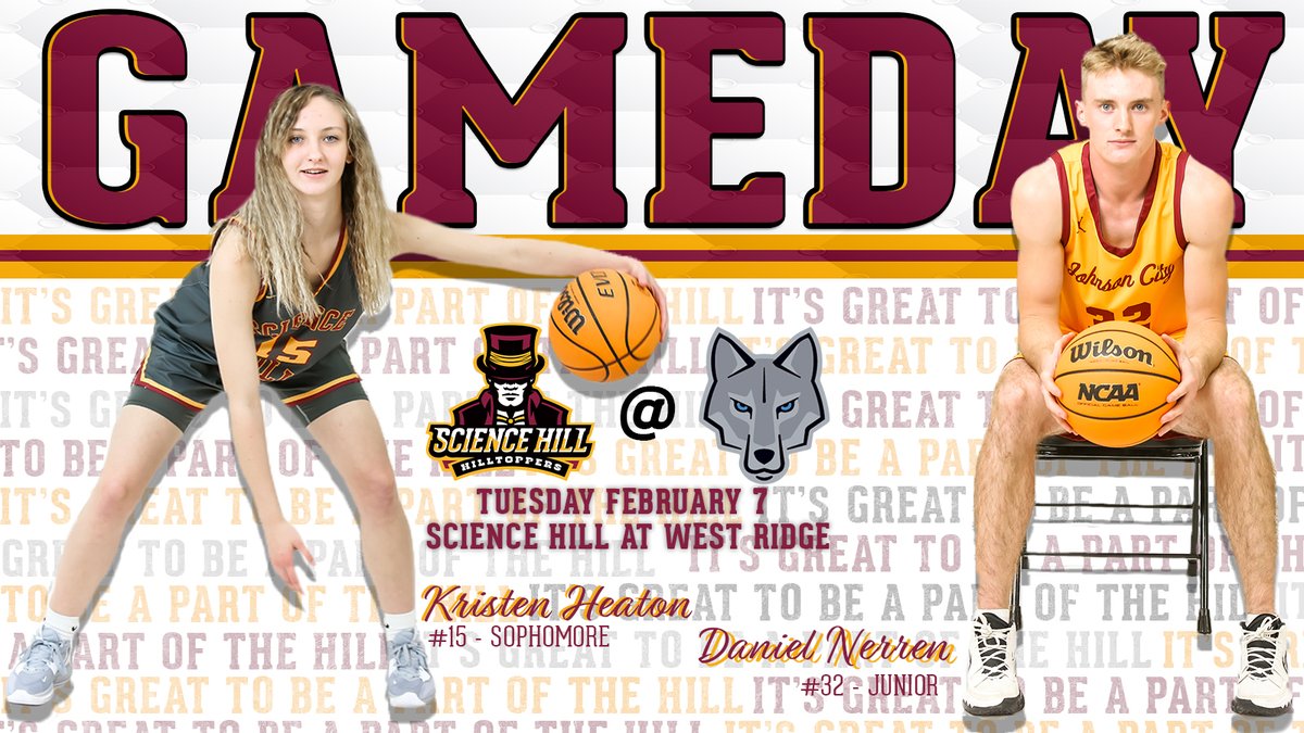 Our Hilltoppers travel to Sullivan County tonight to battle West Ridge in the final conference contest of the season. Good luck and safe travels to our Toppers! 

#WeAreAllToppers #PartOfTheHill #SeekingSignificance