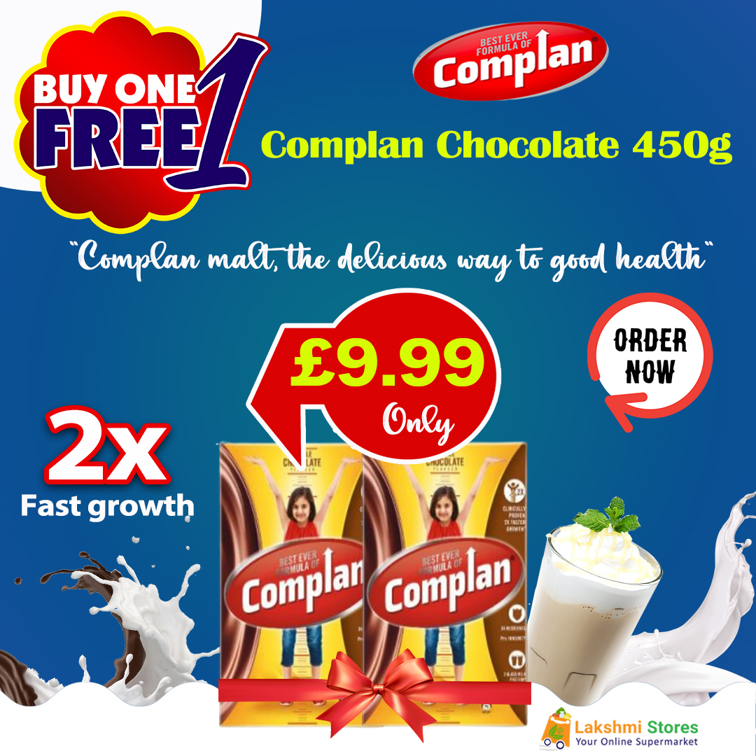 lakshmistoresuk's tweet image. 👉COMPLAN CHOCOLATE - BUY 1 GET 1 FREE 👈
(Special Offer - £9.99 Only)

Place Order Here:
lakshmistores.com/collections/bu… 
Whatsapp : +447867226626
Email : info@lakshmistores.com
#complan #maltdrinks #heathy #lakshmistoresuk #complaninuk #energy #healthydrinks #ordernow  #specialoffer