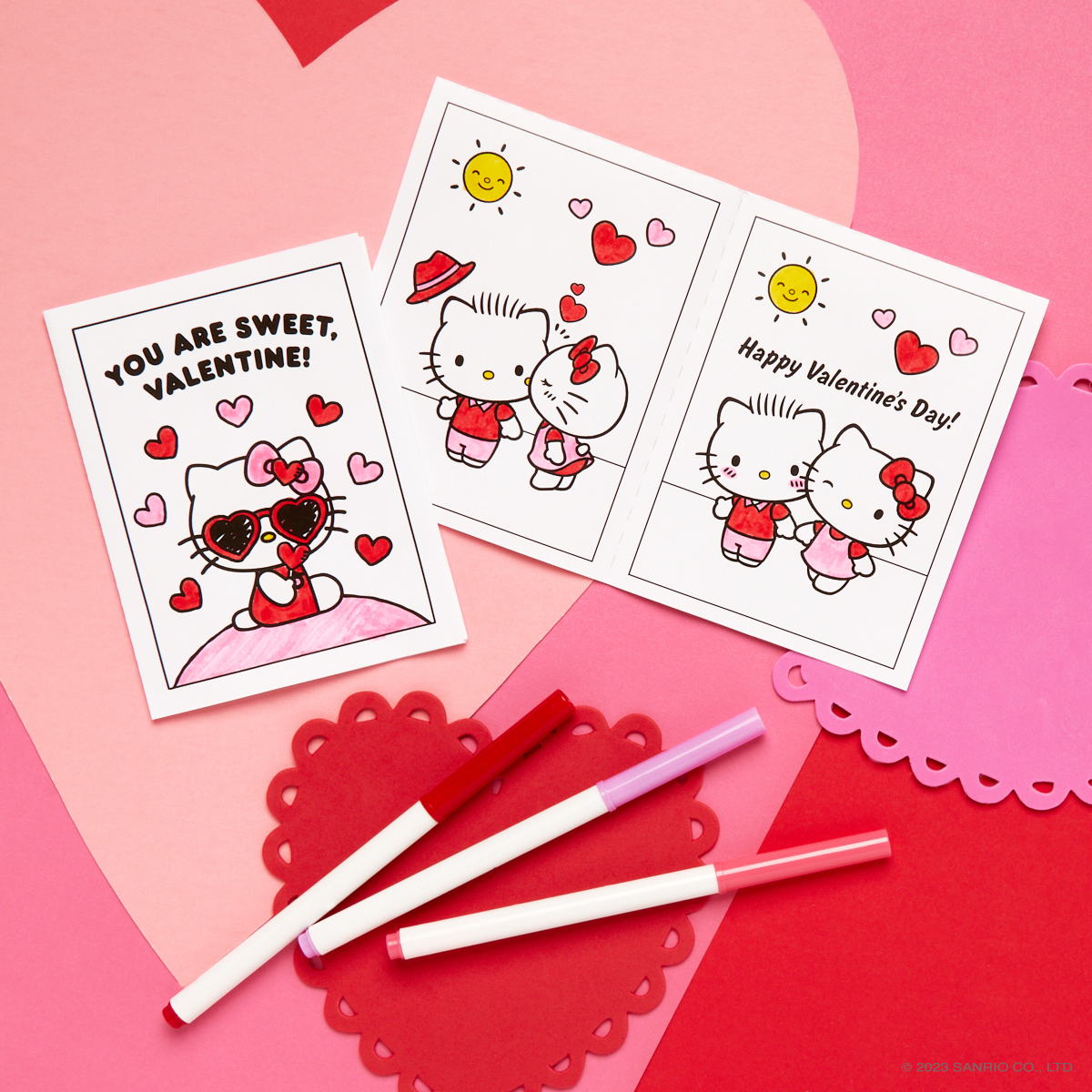 Hello Kitty on X: Super sweet Valentine 💕 Spread the love and