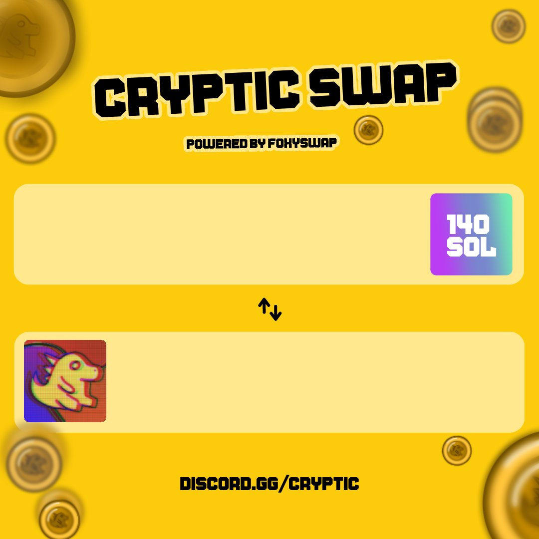 Thanks <a href="/FamousFoxFed/">Famous Fox Federation 🦊🟠</a> for facilitating the deal!
[unfortunately swap was missed due to the node/twitter rate limits] 
So we had to Crypticify it!