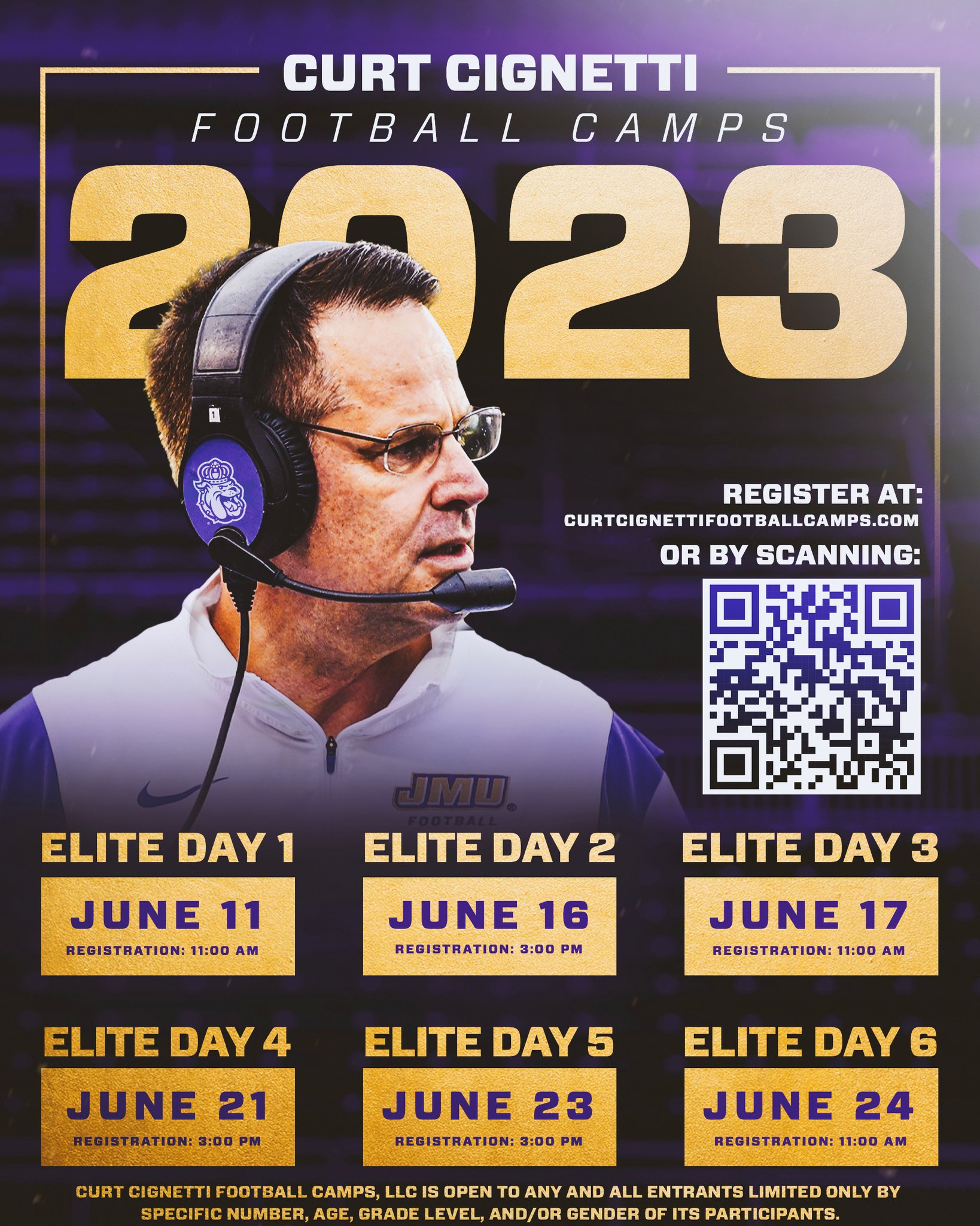JMU Football on Twitter: "𝐒𝐮𝐦𝐦𝐞𝐫 𝐂𝐚𝐦𝐩 𝐃𝐚𝐭𝐞𝐬 𝐒𝐞𝐭 📆 Registration is now
