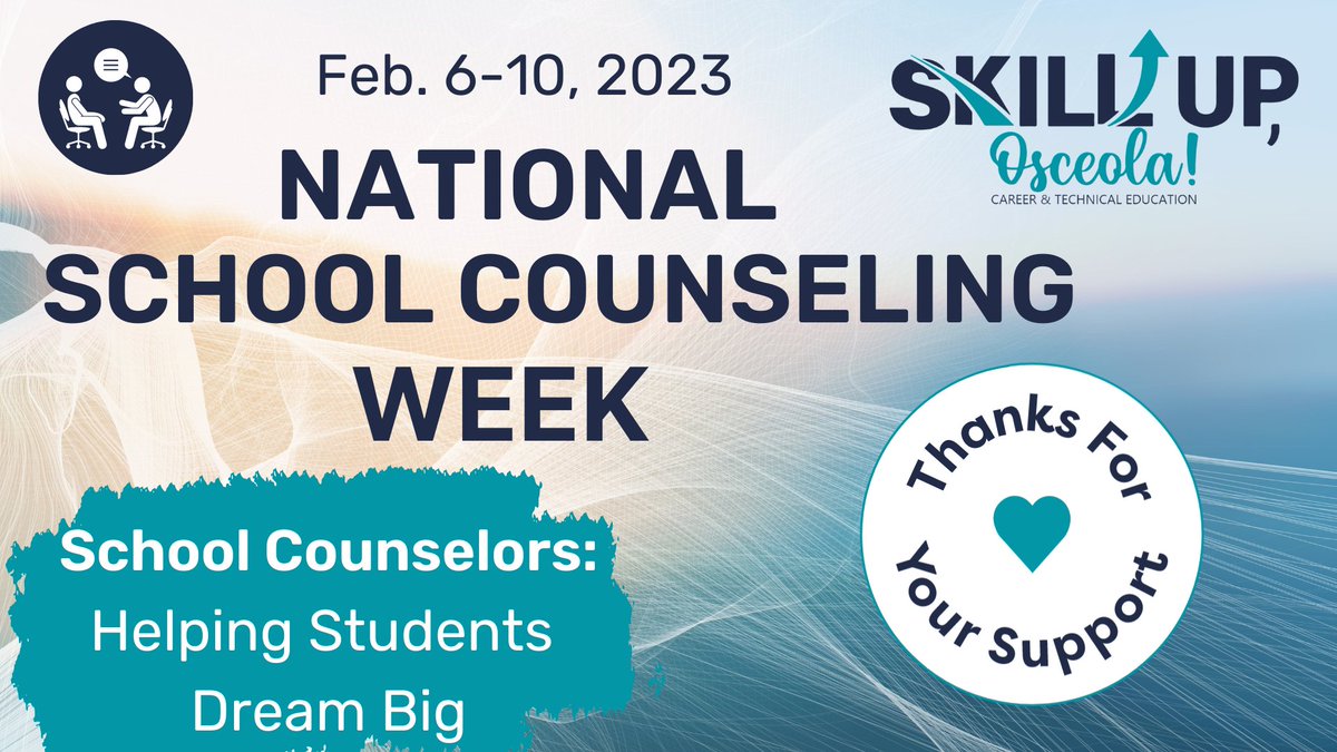 OsceolaCTE's tweet photo. In addition to #CTEMonth, it's also #NationalSchoolCounselingWeek and we would like to take a moment to honor our fabulous school counselors that work hard across the Osceola County School District to help students find their path. We wouldn't be #CTErriffic without them! https://t.co/ZkozSe8Q5A