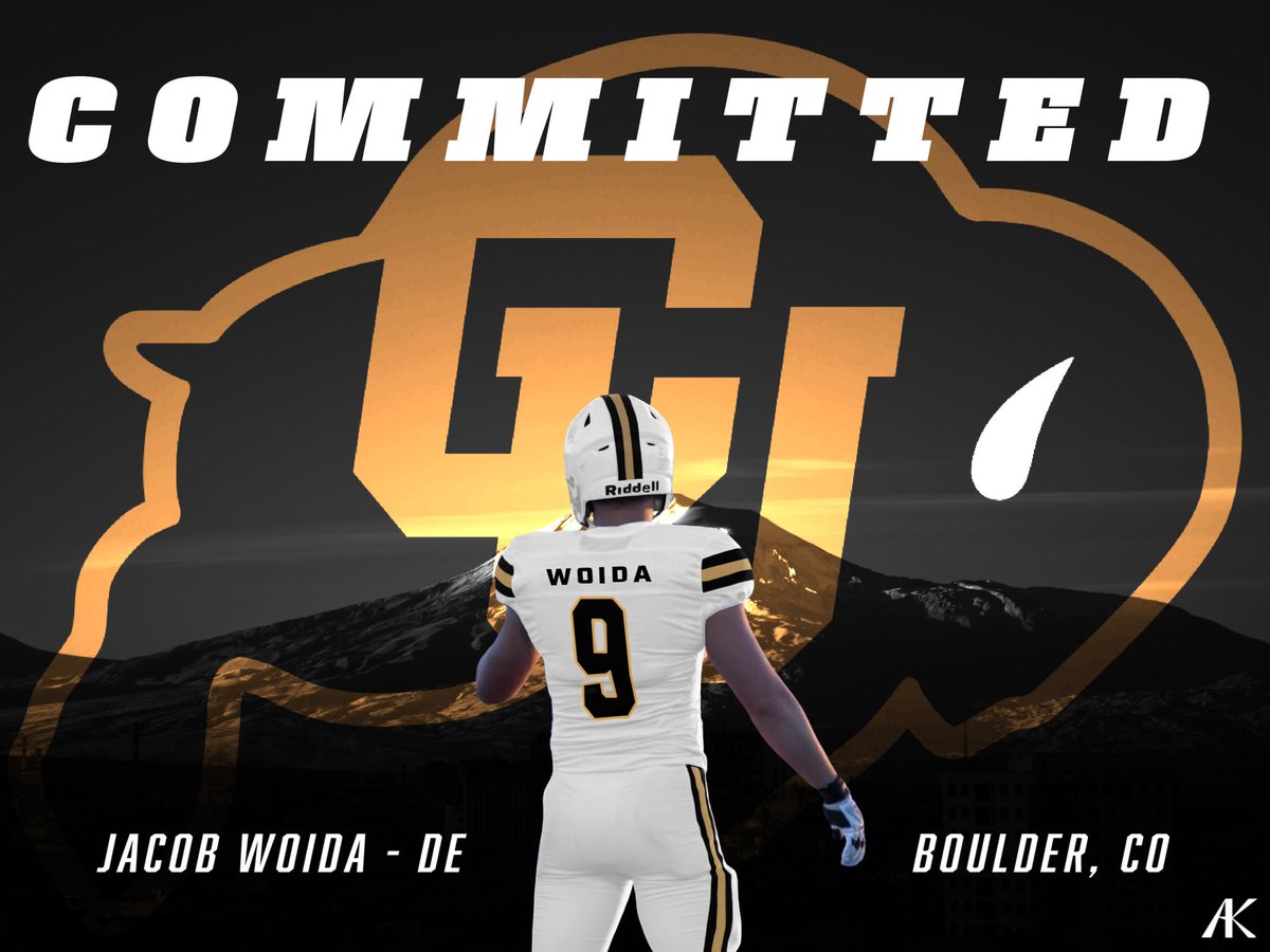 Jacob Woida (@jacob_woida) on Twitter photo I am excited to announce my commitment to <a href="/CUBuffsFootball/">Colorado Buffaloes Football</a>! Thank you <a href="/TheHC_CoachLew/">๐ด Sean Lewis โซ๏ธ</a> for the opportunity! <a href="/DeionSanders/">COACH PRIME</a> <a href="/CoachHarris28/">Matthew Harris</a> <a href="/BigCityHirsch95/">Billy Hirschfeld</a> <a href="/NickHaydenWI/">Nick Hayden</a> <a href="/ArrowheadFB/">Arrowhead Football</a> I am excited to announce my commitment to <a href="/CUBuffsFootball/">Colorado Buffaloes Football</a>! Thank you <a href="/TheHC_CoachLew/">๐ด Sean Lewis โซ๏ธ</a> for the opportunity! <a href="/DeionSanders/">COACH PRIME</a> <a href="/CoachHarris28/">Matthew Harris</a> <a href="/BigCityHirsch95/">Billy Hirschfeld</a> <a href="/NickHaydenWI/">Nick Hayden</a> <a href="/ArrowheadFB/">Arrowhead Football</a>