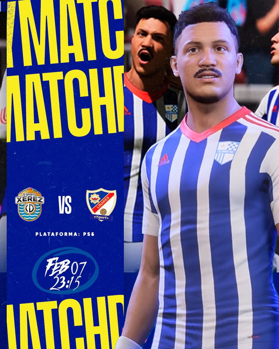 XerezCD_eSports's tweet photo. ¡Hoy es un día diferente, hoy juega el 𝐗𝐞𝐫𝐞𝐳 CD eSports! 🙌💙🤍

🕚  23:15h
🆚 @LinaresEsports 
📺 https://t.co/A8U4fmqUrh
🎙 @Mrgritos
  
#XerezELinares https://t.co/tZHxTQngec