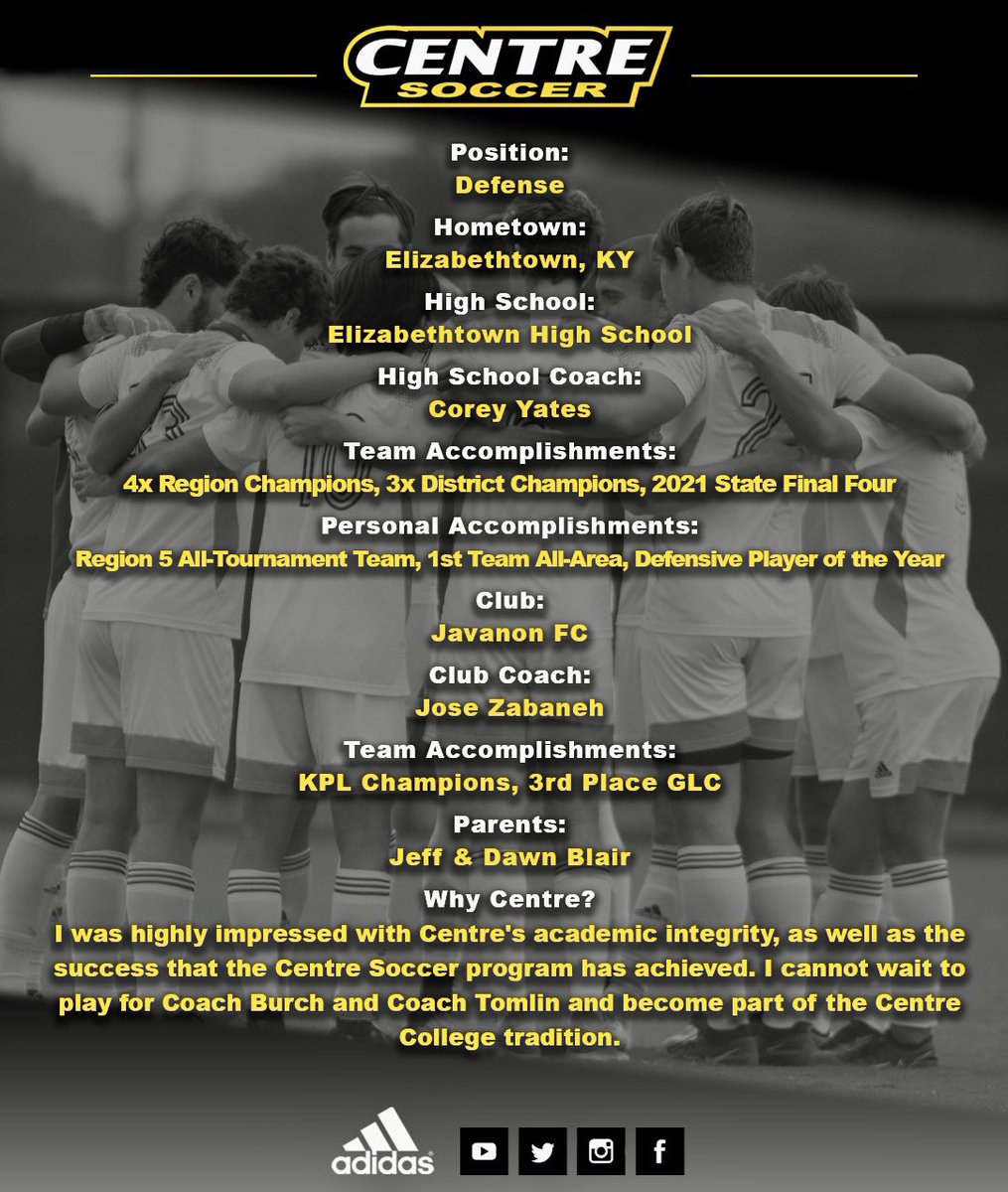 CentreCollegeSoccer (@centresoccer) on Twitter photo Here is a great way to start your week! Please join us in Welcoming Nick Blair to our #CentreSoccer Family! <a href="/JavanonFC/">Javanon FC</a> <a href="/EtownHighSoccer/">EHS Boys Soccer</a> <a href="/blairkid4/">Nick Blair</a> Here is a great way to start your week! Please join us in Welcoming Nick Blair to our #CentreSoccer Family! <a href="/JavanonFC/">Javanon FC</a> <a href="/EtownHighSoccer/">EHS Boys Soccer</a> <a href="/blairkid4/">Nick Blair</a>