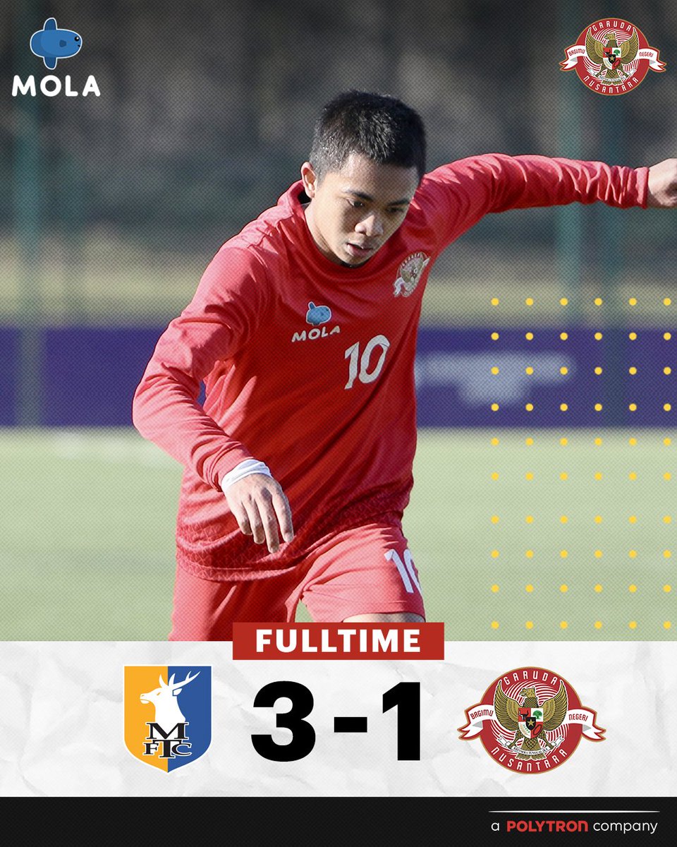 Garuda_Select's tweet image. Mansfield Town U18 3-1 Garuda Select

Garuda Select&apos;s first game back in England ends 3-1 after a tough challenge against Mansfield Town U18. 

--

Pertandingan pertama Garuda Select kembali di Inggris berakhir 3-1 setelah menghadapi tantangan berat melawan Mansfield Town U18.