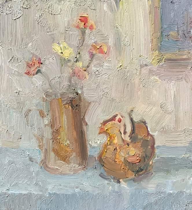 There are still three weeks left to see my work at the Royal Scottish Academy in the exhibition 'Into the Distance'.

Still Life with Carnations – 22.1x24.1cm, Oil on Board.

@RoyalScotAcad
@WBGTrust

#oilpainting #royalscottishacademy #edinburgh #scottishart #scottishpainting