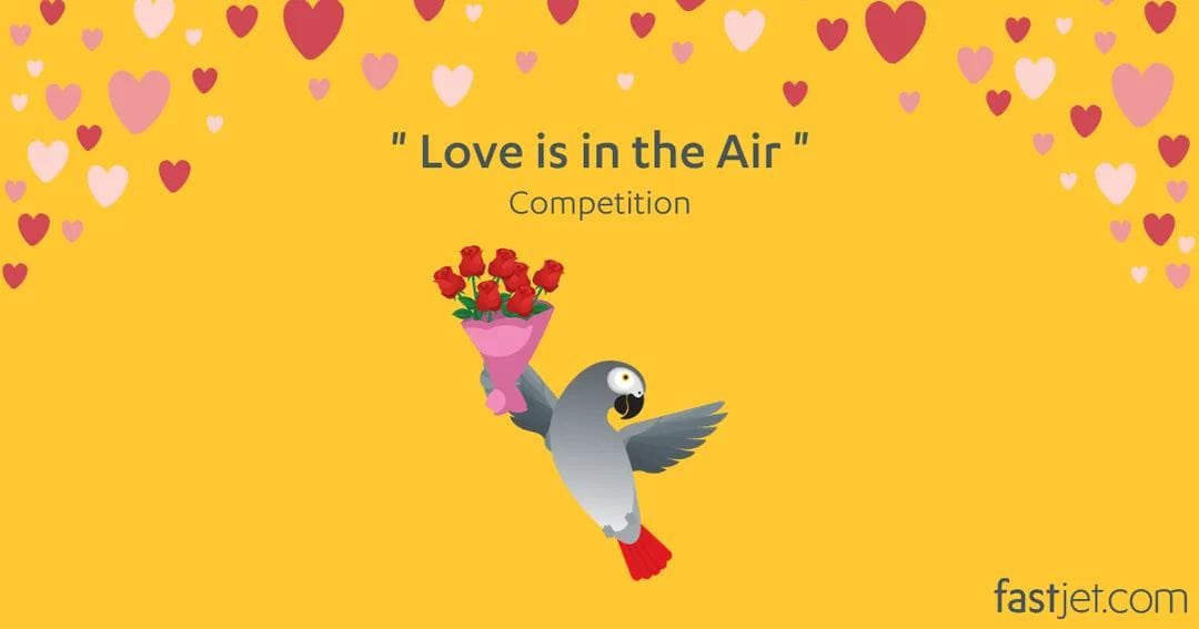 @fastjet @PaperBagAfrica “Love is in the Air” Competition by @fastjet 

For competition rules follow the link 👉 bit.ly/40o7kJ9 

Competition ends 10th Feb 2023 at 17:00
#ValentinesDay2023
#ValentinesDay
#fastjetForEveryone
#LoveIsInTheAir