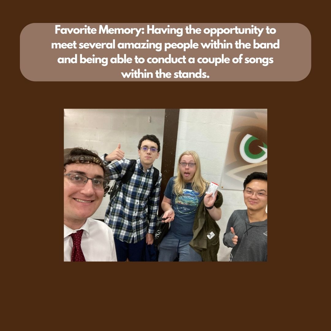 Our next senior spotlight is Brendan Conway! 🤎🎶