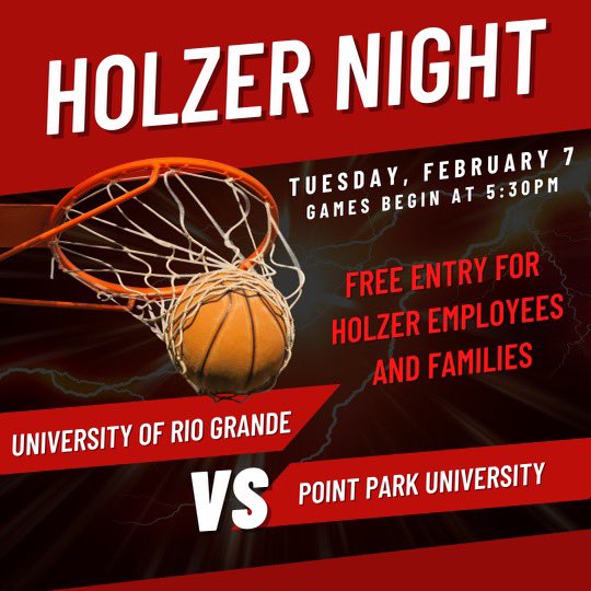 Randy Payton (@redstormsid) on Twitter photo Big <a href="/RiverStatesConf/">River States Conference</a> hoops doubleheader tonight at the Newt Oliver Arena as <a href="/RIOWBB/">University of Rio Grande Womenās Basketball</a> and <a href="/URGmbb/">University of Rio Grande Menās Basketball</a> host <a href="/PointParkSports/">Point Park University Athletics</a>. ā¦<a href="/HolzerHealth/">Holzer Health System</a> Night, too!! ā¦530 & 730. ā¦Love to see ya there. ā¦Live video and stat links at rioredstorm.com Big <a href="/RiverStatesConf/">River States Conference</a> hoops doubleheader tonight at the Newt Oliver Arena as <a href="/RIOWBB/">University of Rio Grande Womenās Basketball</a> and <a href="/URGmbb/">University of Rio Grande Menās Basketball</a> host <a href="/PointParkSports/">Point Park University Athletics</a>. ā¦<a href="/HolzerHealth/">Holzer Health System</a> Night, too!! ā¦530 & 730. ā¦Love to see ya there. ā¦Live video and stat links at rioredstorm.com