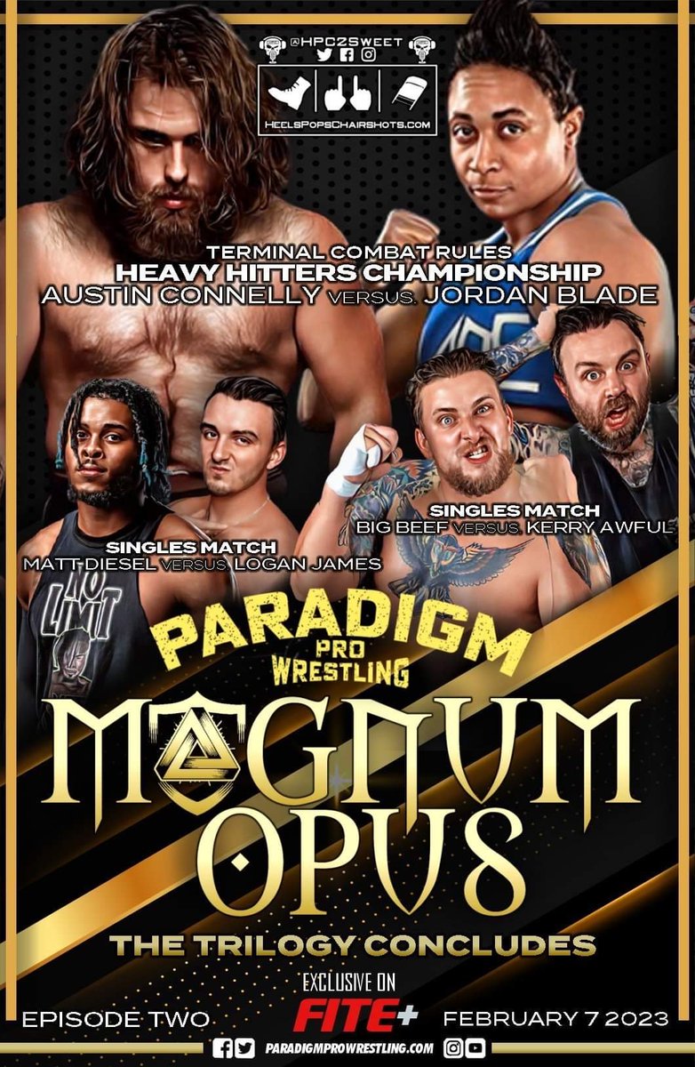ParadigmProWres's tweet photo. #PPWMagnum airs TONIGHT at 7PM ET / 4PM PT on @FiteTV's #FITEPlus!
💥Blade vs Connelly 3
💥Awful vs Beef
💥Diesel vs James
💥Zero vs Bravado
💥Mason vs John
Tons of bomb being thrown!
Subscribe for $4.99/month for unlimited access to PPW, GCW, AIW, Wrestling Revolver & more! https://t.co/Xlw1h0pgKT