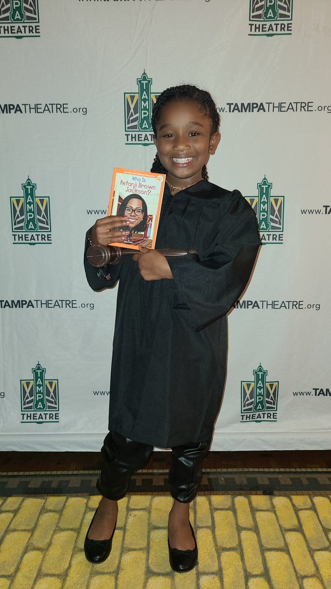 CityofTampa's tweet photo. Before watching the iconic musical, kids participated in a costume parade--check out the little girl dressed as Ketanji Brown Jackson and the little boy who dressed up as a magician. ☺️ https://t.co/eXyW4piVJb