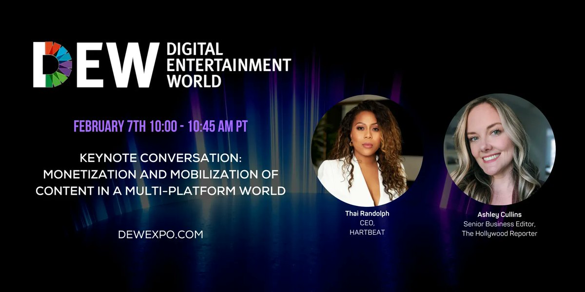 Digital Entertainment World (@dewexpo) on Twitter photo We're kicking off Day 1 of #DEW2023 with a Keynote Conversation with <a href="/LOLNetwork/">LOL Network</a> and <a href="/THR/">The Hollywood Reporter</a> at 10am PT. Register now: buff.ly/3jDawzZ We're kicking off Day 1 of #DEW2023 with a Keynote Conversation with <a href="/LOLNetwork/">LOL Network</a> and <a href="/THR/">The Hollywood Reporter</a> at 10am PT. Register now: buff.ly/3jDawzZ