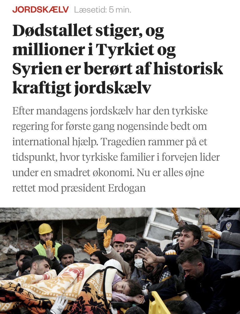 I Salling Group har vi mange nære kolleger med rødder i de jordskælvsramte områder i Tyrkiet og Syrien. Vores tanker er med de berørte, og vi vurderer i den kommende tid, om vi kan hjælpe. Men i første omgang sender jeg på vegne af alle i Salling Group min dybeste medfølelse.