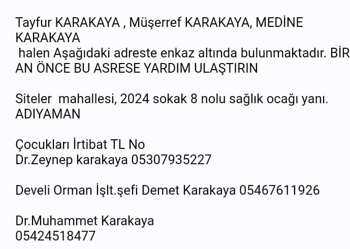haKya_S_'s tweet photo. #ahbapadıyaman #AdıyamanYardımBekliyor #adiyamandeprem #adıyamanafad https://t.co/eiMillI6jx