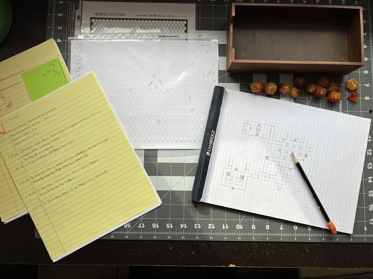 Travis_Fauber's tweet photo. I'm still hard at work on my Dungeon 23 project.
#osr #systemagnostic #systemneutral
#dungeon23 #dungeon23challenge #hex23 #hex23challenge https://t.co/L2iYxk9eoo