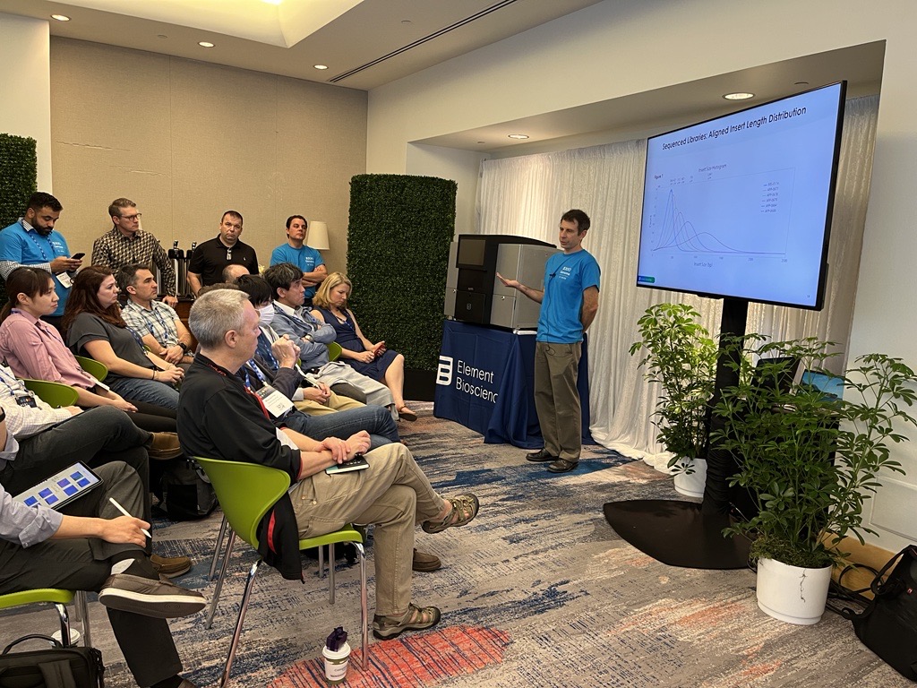 Element Biosciences on Twitter "Standing room only for Element's VP of