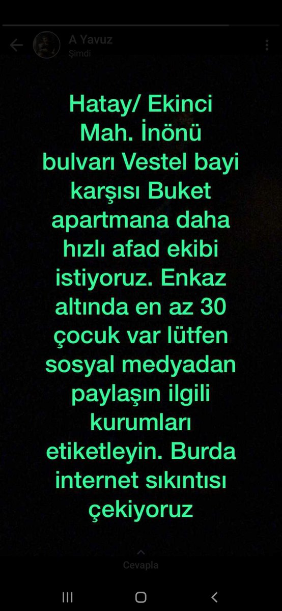 aliipalamut's tweet photo. @AFADBaskanlik @ahbap @HatayBSB https://t.co/gdgV3EuqTS