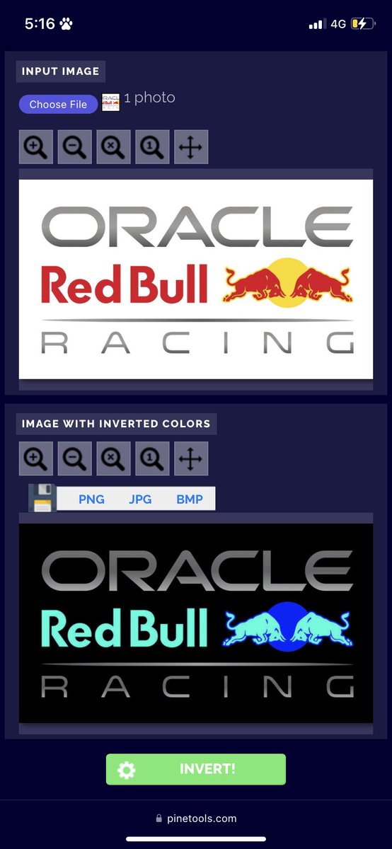 Phoenix_Dolan's tweet photo. Something I think @redbullracing should do to spice up their car livery at some point is invert their colour. Personally prefer the inverted over the original 🥰😍❤️ @F1 https://t.co/rB9jCMlwKa