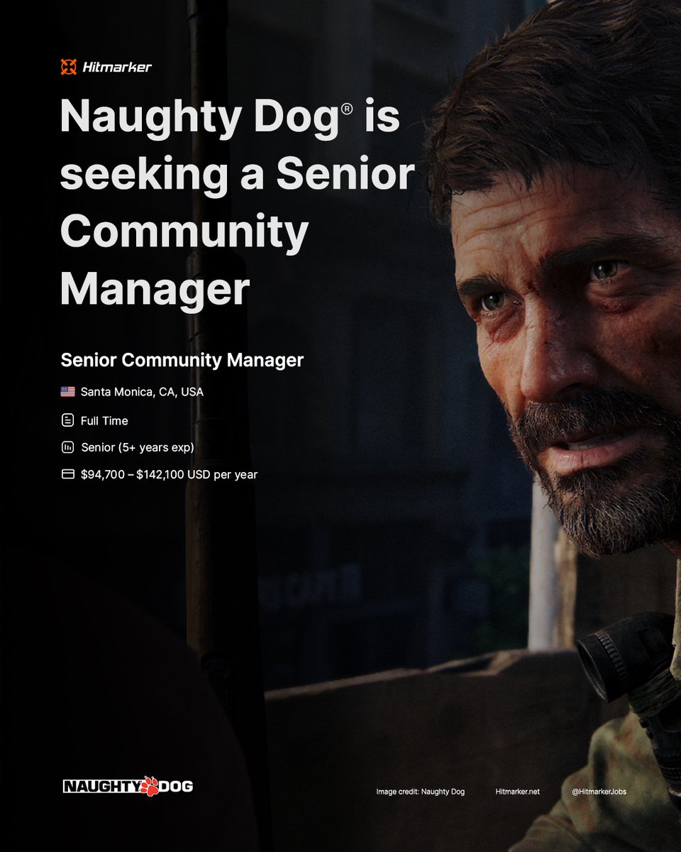 Hitmarker Gaming Jobs On Twitter Join Naughty Dog s Growing hitmarker-gaming-jobs-on-twitter-join-naughty-dog-s-growing