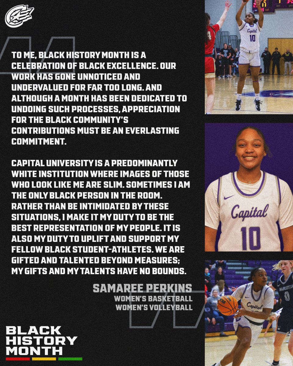 Capital Athletics (@cap_athletics) on Twitter photo Our first feature of the month comes from freshman Samaree Perkins of <a href="/CapitalWBB/">CapitalWBB</a> and <a href="/CapVolleyball/">Capital Women's Volleyball</a>!
#CapFam | #POTP Our first feature of the month comes from freshman Samaree Perkins of <a href="/CapitalWBB/">CapitalWBB</a> and <a href="/CapVolleyball/">Capital Women's Volleyball</a>!
#CapFam | #POTP