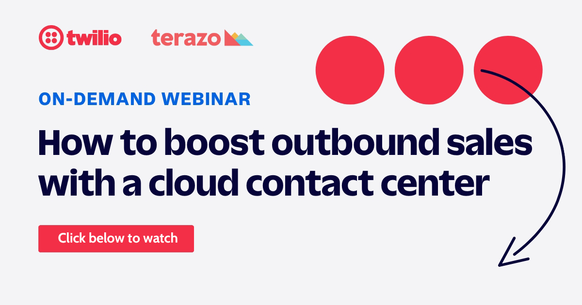 Is your current contact center solution keeping pace with your business? Join Terazo and <a href="/twilio/">twilio</a> for an insider's look at how innovative companies are making the move to the cloud to increase sales conversion rates and boost customer contacts per agent: bit.ly/3x1VmYg