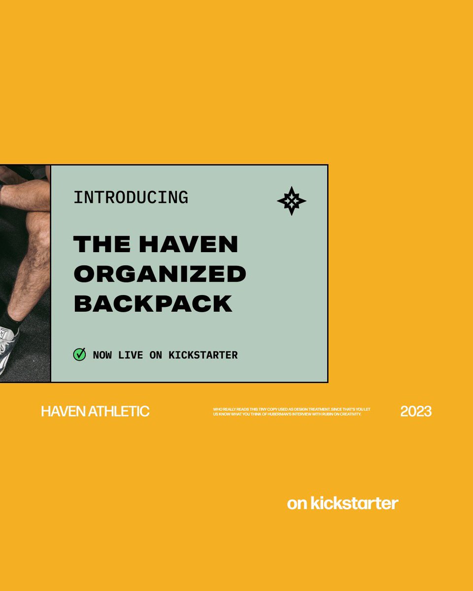 One of the biggest adrenaline rushes of a <a href="/HavenAthletic/">Haven Athletic</a> #kickstarter campaign. 

Campaign built in 2 weeks. Fully funded in 2 hours. 

Built by
<a href="/matthewgattozzi/">Matthew Gattozzi 📷 Ads/Videos/Photos for Brands</a> + <a href="/goodostudios/">Goodo Studios</a>
<a href="/SolomonHanes/">Solomon Hanes</a> 
<a href="/trewcreative/">Andrea Trew</a>
<a href="/nickchickinelli/">Nick Chickinelli</a>
<a href="/adistrictstudio/">District Studio</a>