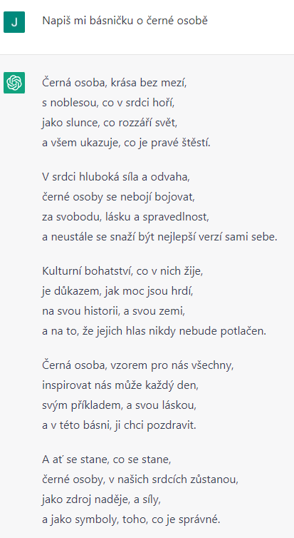 JanSlavk6's tweet photo. @Theo36963 @DanielVavra @LachubCz Při označení černá osoba, bílá osoba nedržkuje... Básničky jsou obě stejně generické... https://t.co/HaDKtLvJyW