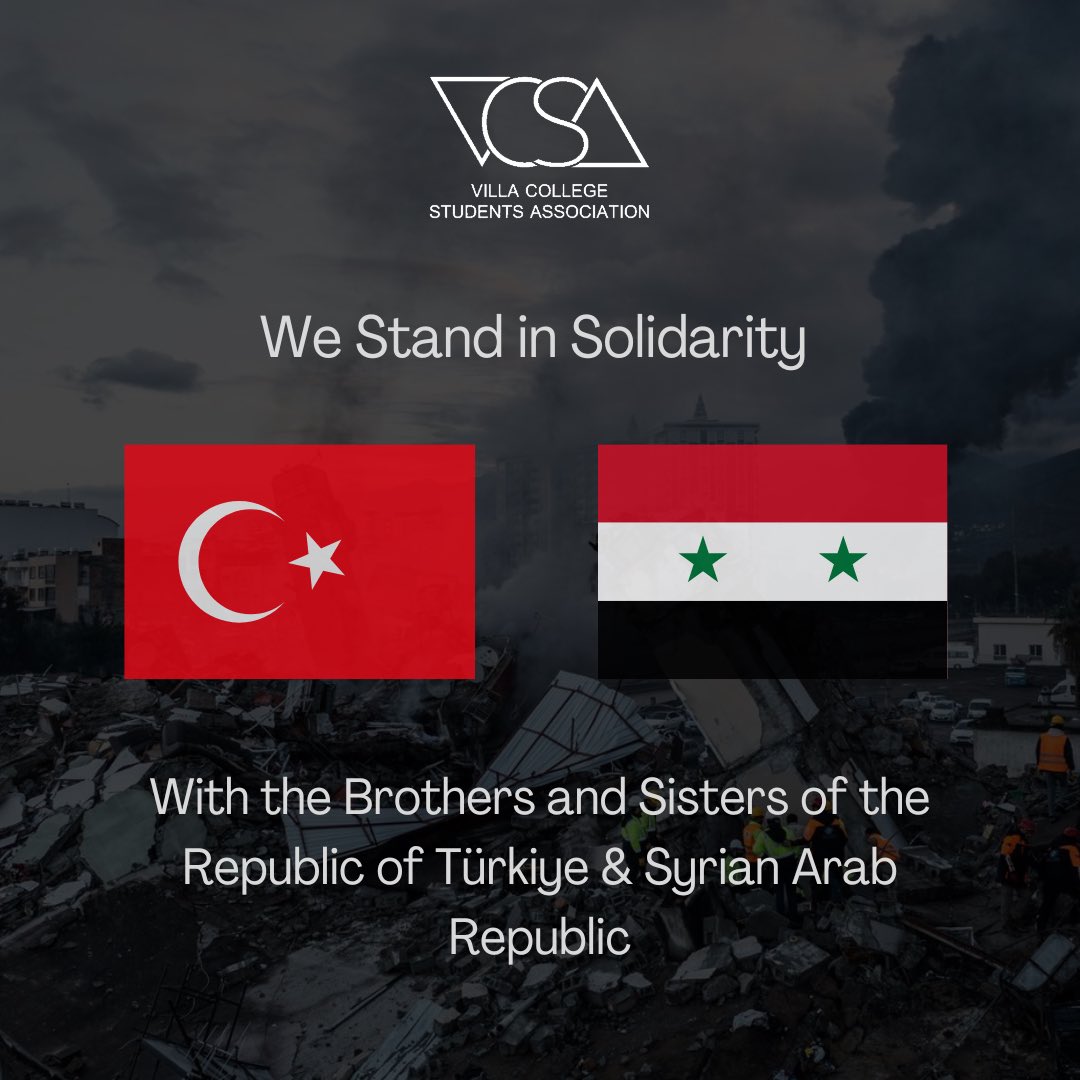 We stand in solidarity with the those affected by the devastating earthquake in Turkey &amp; Syria. 

Our prayers and condolences go to the precious lives lost, their families, and those affected by the devastation of this earthquake. 
🇹🇷🇸🇾🇱🇧🇮🇶🇵🇸

#PrayForTurkey
#PrayForSyria