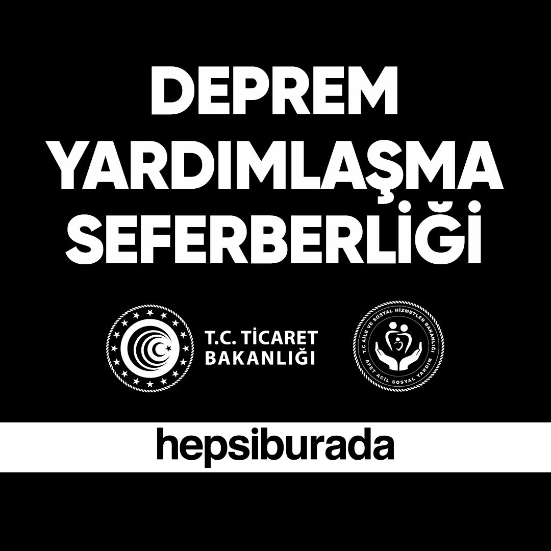 Hepsiburada yardım yapmanız için kolay bir yol yaptı bişiler yapmak istiyorsanız Hepsiburada`dan yardım edebilirsiniz.

 #depremden #Bilal #turkiyeearthquake #TurkeyQuake #Turkey #OguzhanUgur #seferberlik #deprem