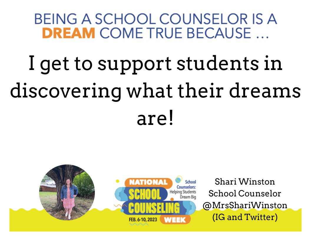 My dreams come true everyday :) #NCSW23 #dreambuilders Thank you @sch_counselor for the templates and @ascatweets for all you do!