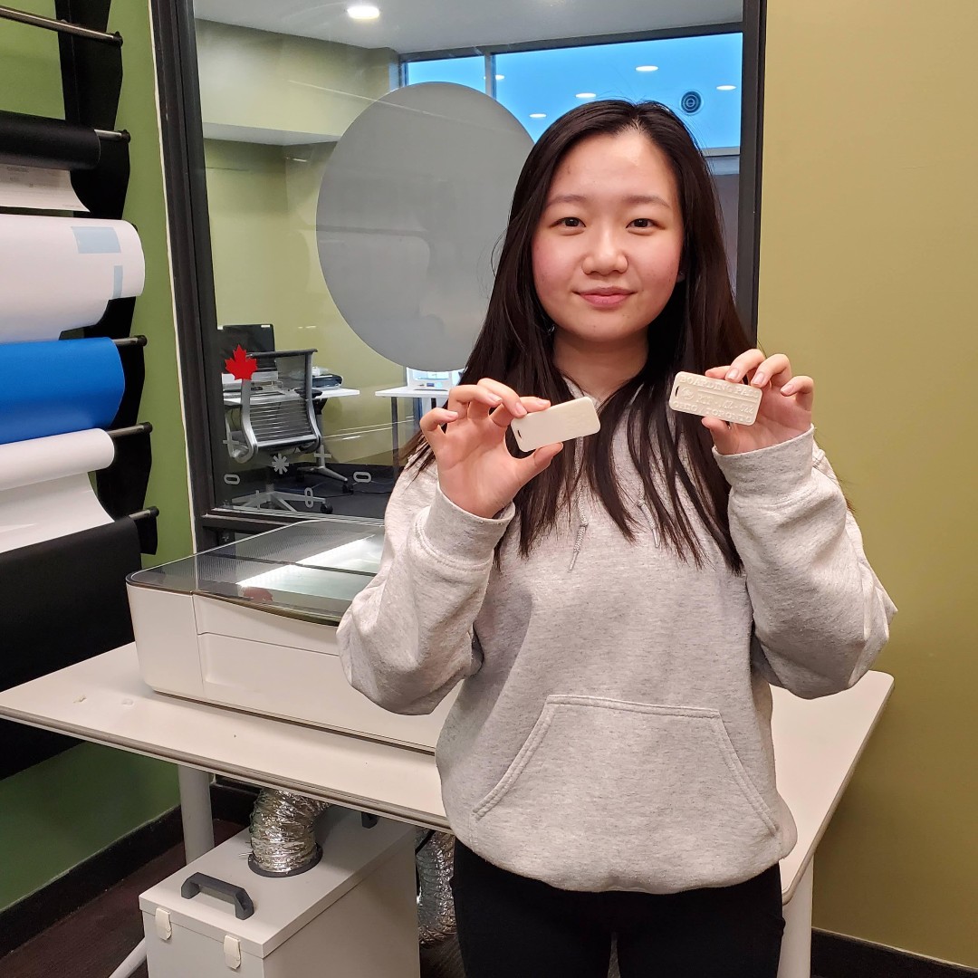 markhamlibrary's tweet photo. Want to try 3D printing and engraving on your 3D design? Come to the Makerspace at Angus Glen.
.
.
.
#mplmakerspace #beamaker #3Dprinting #markham #markhampubliclibrary #markhamliving #librariesofinstagram #makerspace #makermovement https://t.co/ARY0W7NVUM