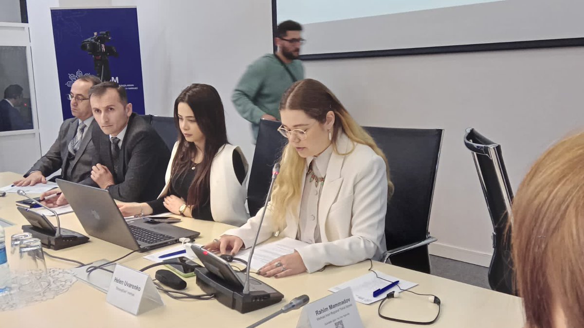 Kamola's tweet photo. Today in Baku @EBRD  launched the @ITHubs programme together with our partners the Centre for Coordination&amp; Analysis of the Fourth Industrial Revolution&amp; @StrategEast_org .  The programme will fund the training and mentoring of 80 students from regions.  #Azerbaijan https://t.co/NFhvgFXTkN