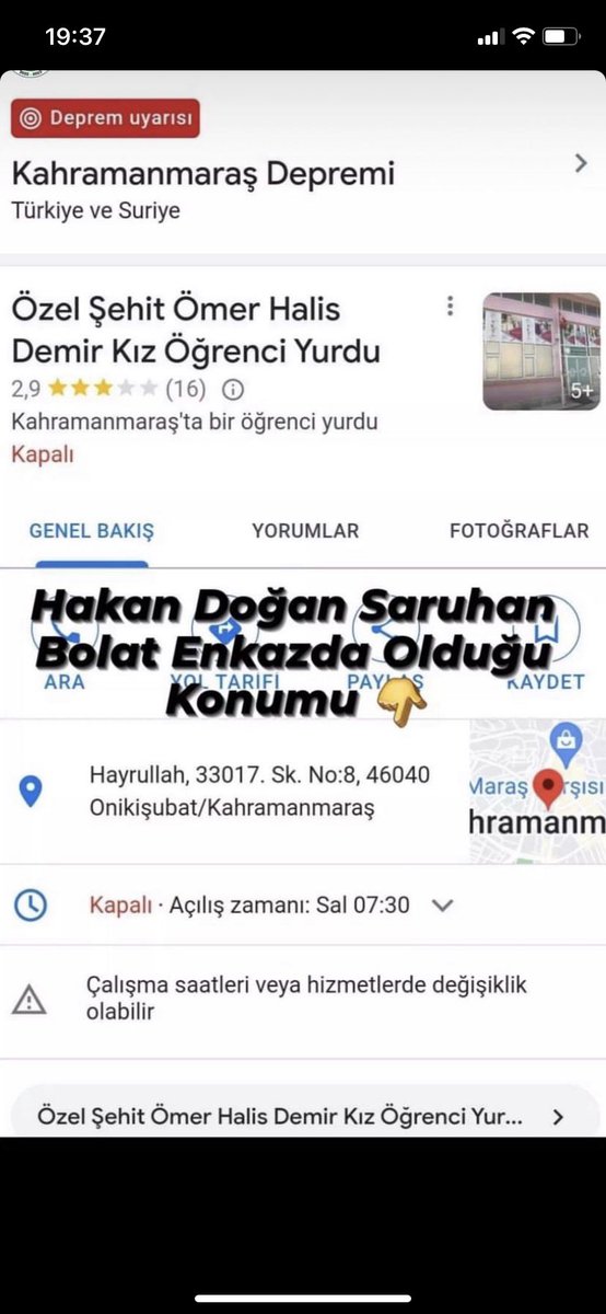 SerhanKrhn's tweet photo. Maraş istiklal futbolcuları enkaz altındaki 2 arkadaşlarına kendi imkanlarıyla koridor yaparak ulaşmışlar ama büyük betonları kıramıyorlar afada ulaşamıyorlar acil yardım lazım @AFADBaskanlik @ProfDemirtas @OguzhanUgur @cuneytozdemir @kilicdarogluk @RTErdogan @dbdevletbahceli https://t.co/uC6WtMP6Ht