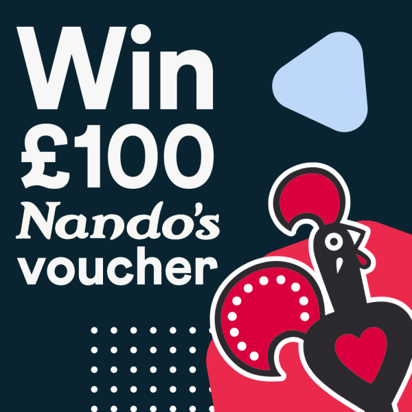 🎓WIN £100 Nando’s gift card! 🐔Couple up with a cheeky Nando’s!💘 Enter now! 
Rules:
1. Follow us &amp; like this post!
2. Retweet &amp; tag a mate
#prize #winprize #ukcompetition #competitions #Giveaways #studentgiveaway #twittercomp #freebie tinyurl.com/2yfs4f4v