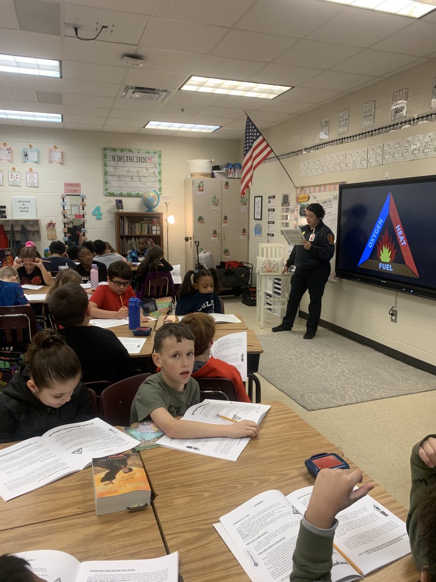 Fire safety week has begun in fourth grade!