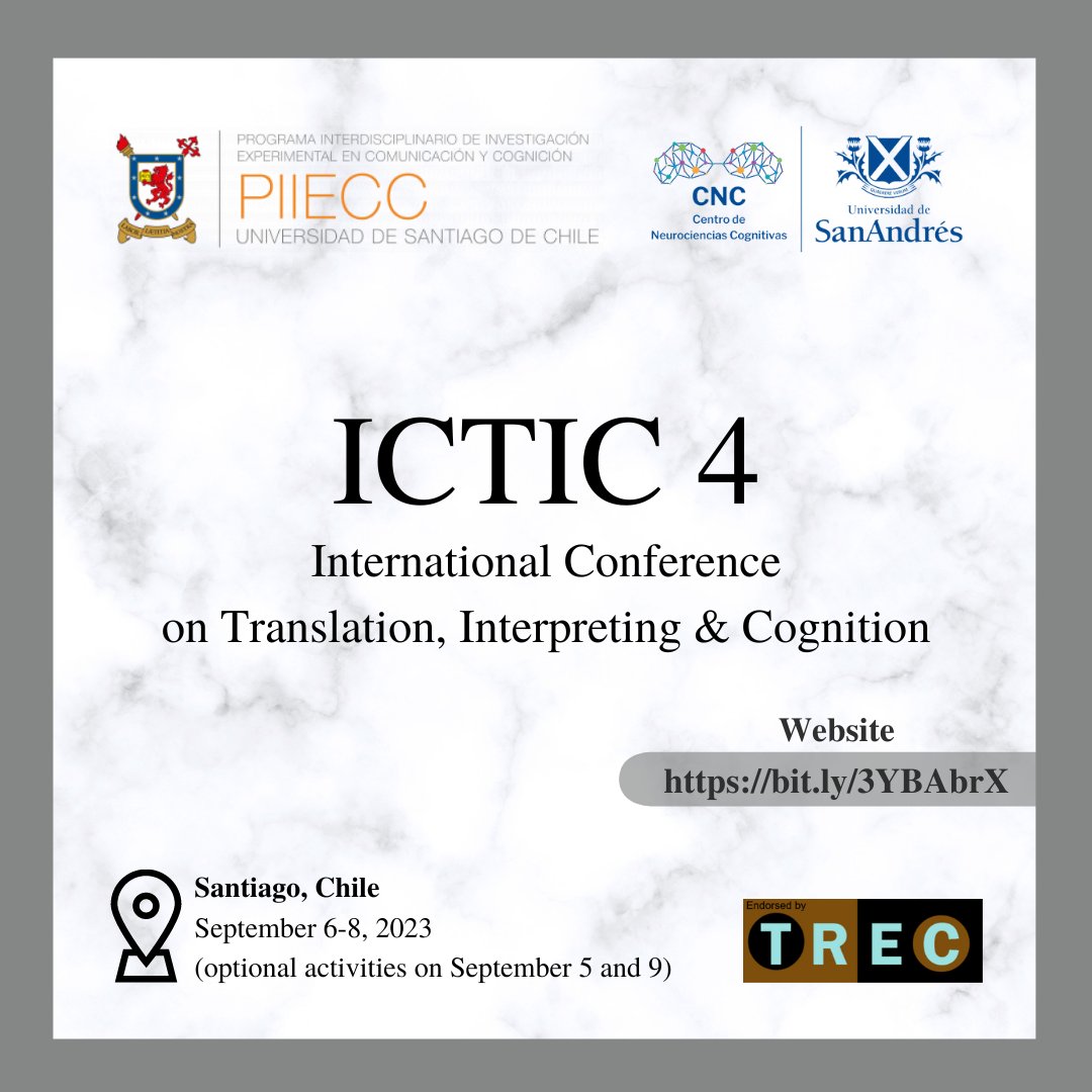 Adolfo García (@adolfomgarcia) on Twitter photo #ICTIC4's second CfP is out! Check it out for news and updates.
Website: bit.ly/3YBAbrX
Second CfP: bit.ly/3jCxbfU
Abstract submission form: bit.ly/3Rid3dJ
<a href="/TRECnetwork/">TREC Network</a> <a href="/UdeSA/">Universidad de San Andrés</a> <a href="/CNCUdeSA/">Centro de Neurociencias Cognitivas</a> <a href="/UsachFAHU/">Facultad de Humanidades USACH</a> <a href="/GBHI_Fellows/">Global Brain Health Institute</a> <a href="/atlanticfellows/">Atlantic Fellows</a> <a href="/include_network/">Include Network</a> #ICTIC4's second CfP is out! Check it out for news and updates.
Website: bit.ly/3YBAbrX
Second CfP: bit.ly/3jCxbfU
Abstract submission form: bit.ly/3Rid3dJ
<a href="/TRECnetwork/">TREC Network</a> <a href="/UdeSA/">Universidad de San Andrés</a> <a href="/CNCUdeSA/">Centro de Neurociencias Cognitivas</a> <a href="/UsachFAHU/">Facultad de Humanidades USACH</a> <a href="/GBHI_Fellows/">Global Brain Health Institute</a> <a href="/atlanticfellows/">Atlantic Fellows</a> <a href="/include_network/">Include Network</a>