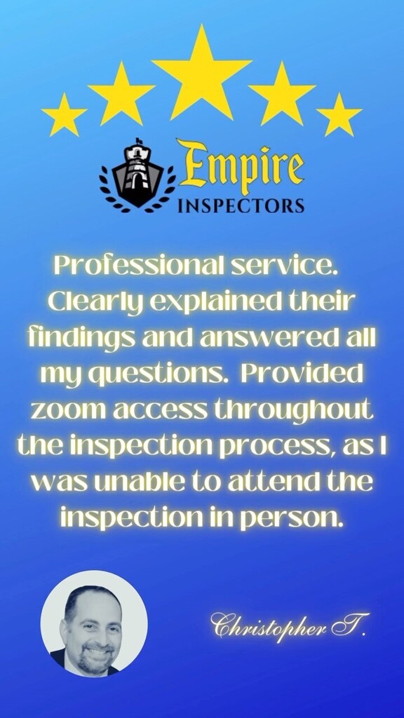 Tuesdays are for client feedback! Thank you, Christopher T.! We loved working with you. ———————/// For your home inspection needs, contact @empireinspectorsllc at ☎️ 914.352.0699 🌐 empireinsoectors.com #testimonial #thankful #clientfeedback #5sta… instagr.am/reel/CoXi-NxuM…