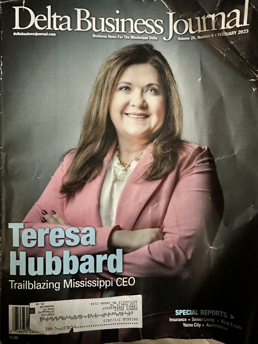 ￼ Congratulations, Teresa Hubbard! So true and well deserved. Thank you for your trust in the Partnership, Batesville, and Panola County. Your company contributes to our growth and further proves our abilities. @citearmored @MSManufacturers #panolacounty #Mississippi