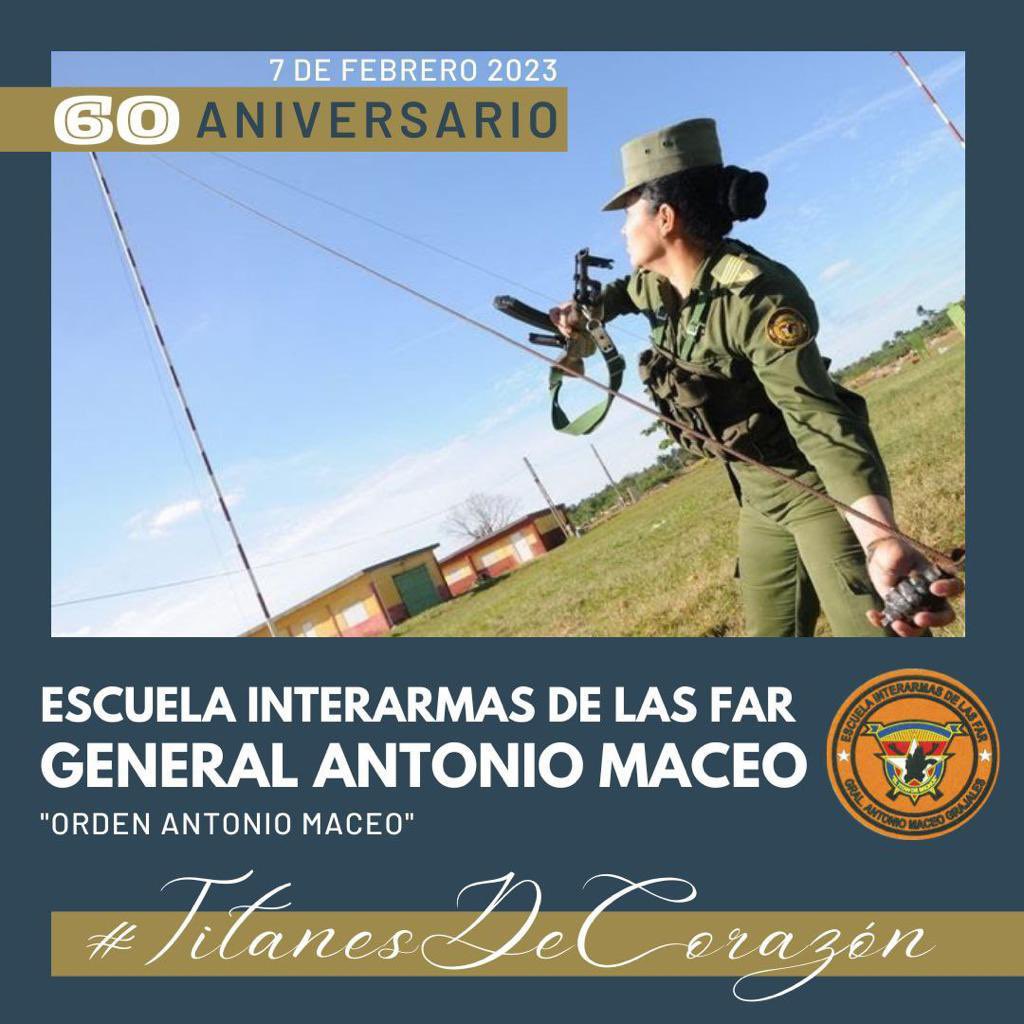 En las graduaciones de la Interarmas de las FAR General Antonio Maceo “Orden Antonio Maceo” no faltan nuestras aguerridas muchachas dignas herederas de Mariana la madre del Titán de Bronce #TitanesDeCorazón