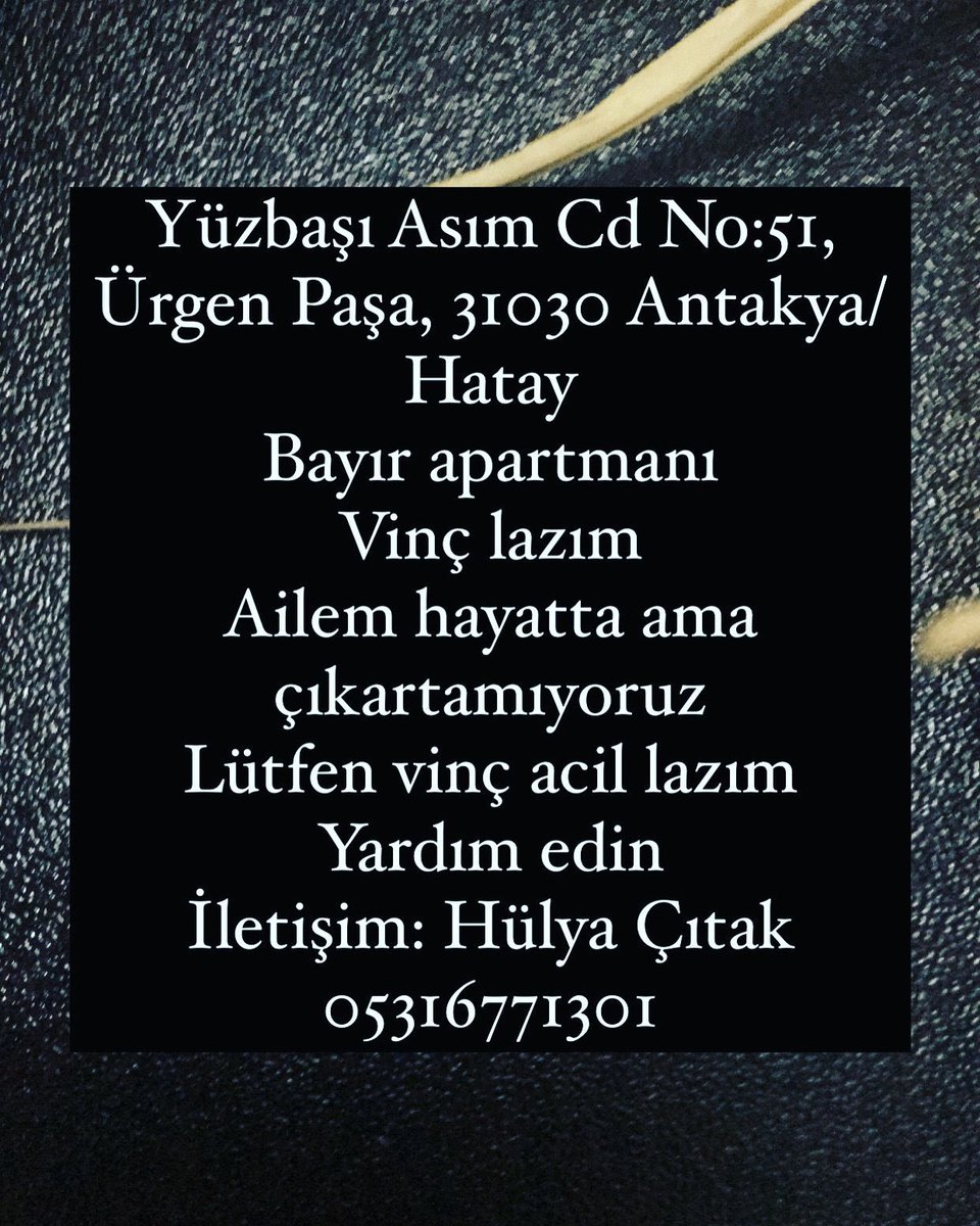 murataslantr's tweet photo. 17 kişi varmış göçükte. Sesleri geliyormuş. Paylaşalım lütfen🙏🏻🙏🏻 #deprem  #Hatay #afaddeprem #afad #acil #AHBAP https://t.co/dB2ngZ7CeM