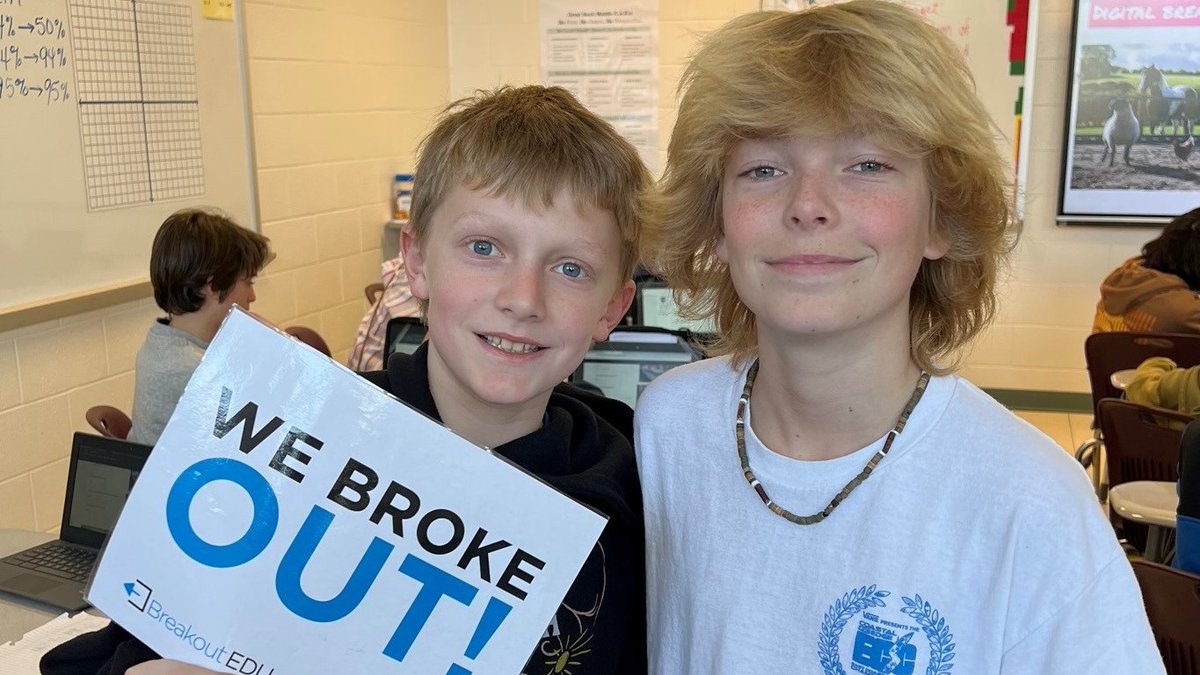 GNMSgifted's tweet photo. These Algebra students have an equation for success: hard work + determination = a resilient attitude. Congrats to the top 3 finishing teams on the Systems of Equations breakout that @mrs_jcarpenter put together. Phenomenal as always! @greatneckms @VBGifted https://t.co/43bSTOLEqi