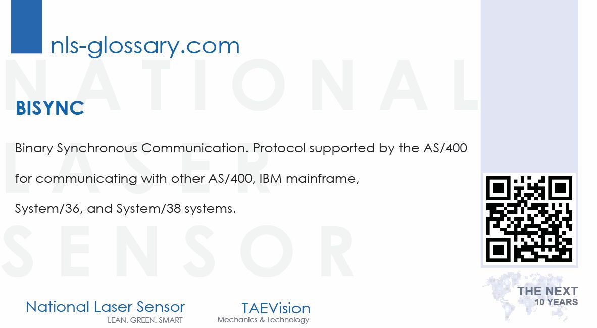 GlossaryNls's tweet image. #BISYNC
Binary Synchronous Communication. Protocol supported by the AS/400 for communicating with other AS/400, IBM mainframe, System/36, and System/38 systems.            
#TechnicalGlossary #sensorintelligence #sensortechnology #Sensors #SensorPeople #Innovations #i_sensor