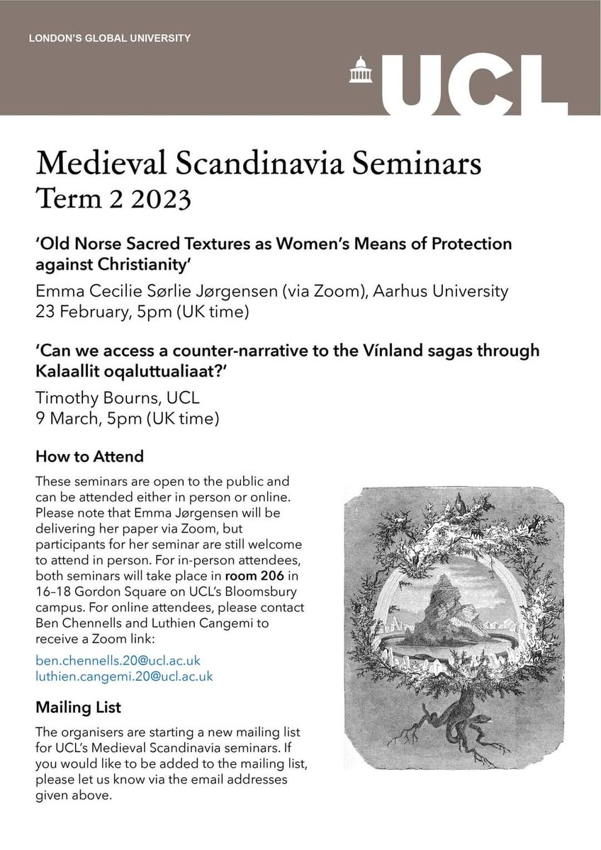 Two great seminars for the end of term 2! Please join us if you can in person or online!