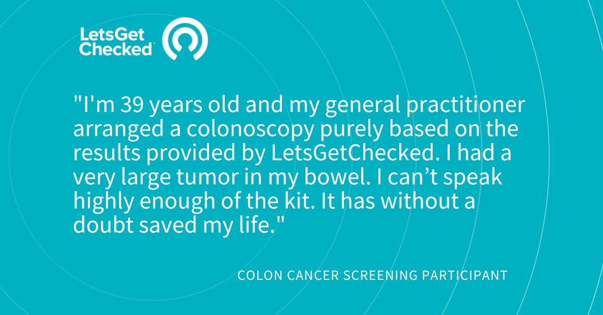 LetsGetChecked's tweet photo. Fewer than 35% of colorectal cancers are found at an early stage. Increasing access to screening is crucial to improving outcomes.
Learn how LetsGetChecked’s solutions can help: https://t.co/aLAtHXO7IO
#LetsGetChecked #coloncancer
Source: https://t.co/IOl5W1DEeh https://t.co/ON0cPkyQJl